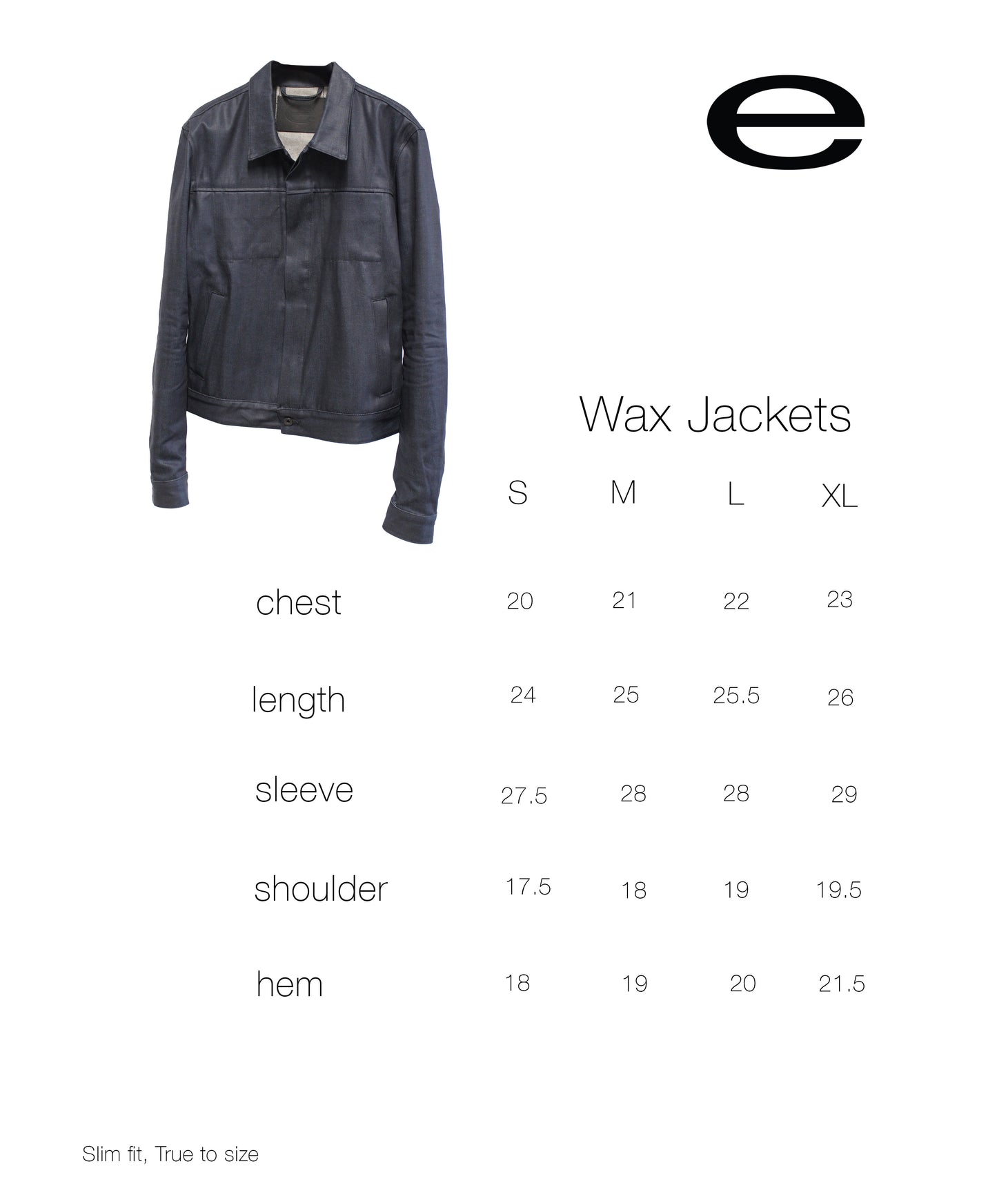 Waxed Type E Denim Jacket