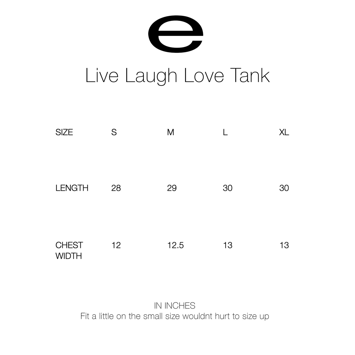 Live Laugh Love tank