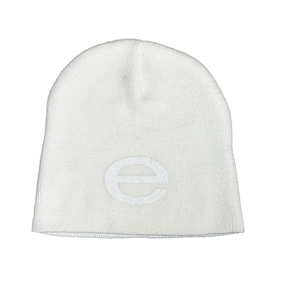 White E Beanie