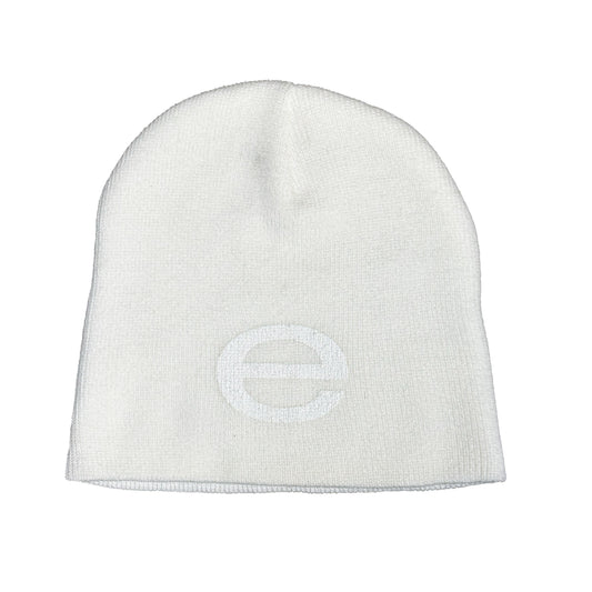 White E Beanie