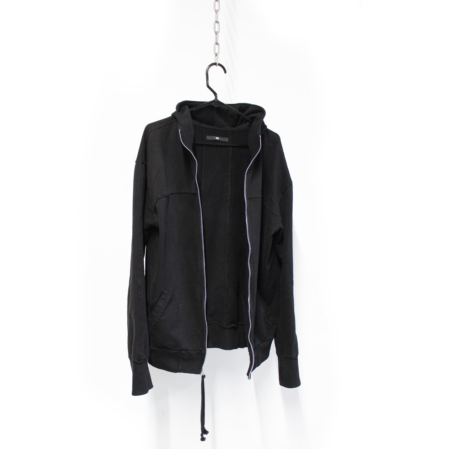 Black Zip Up Hood e