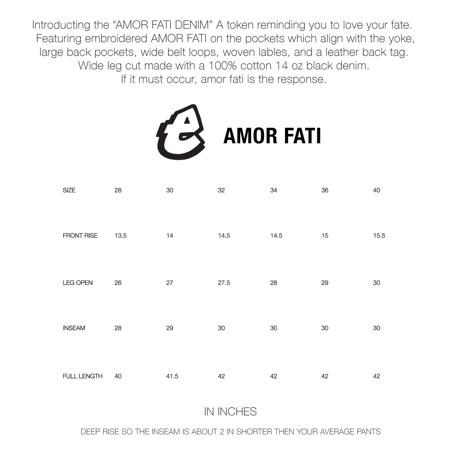 Amor Fati Denim