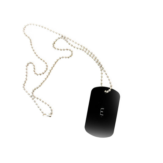 E Dog Tag Black