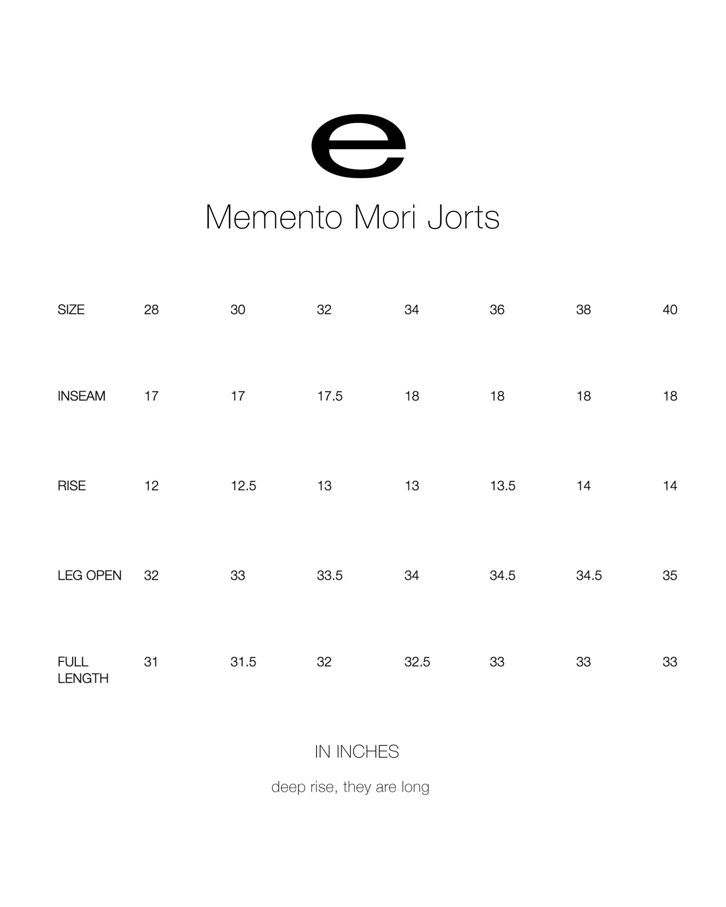 Memento Mori LONGS